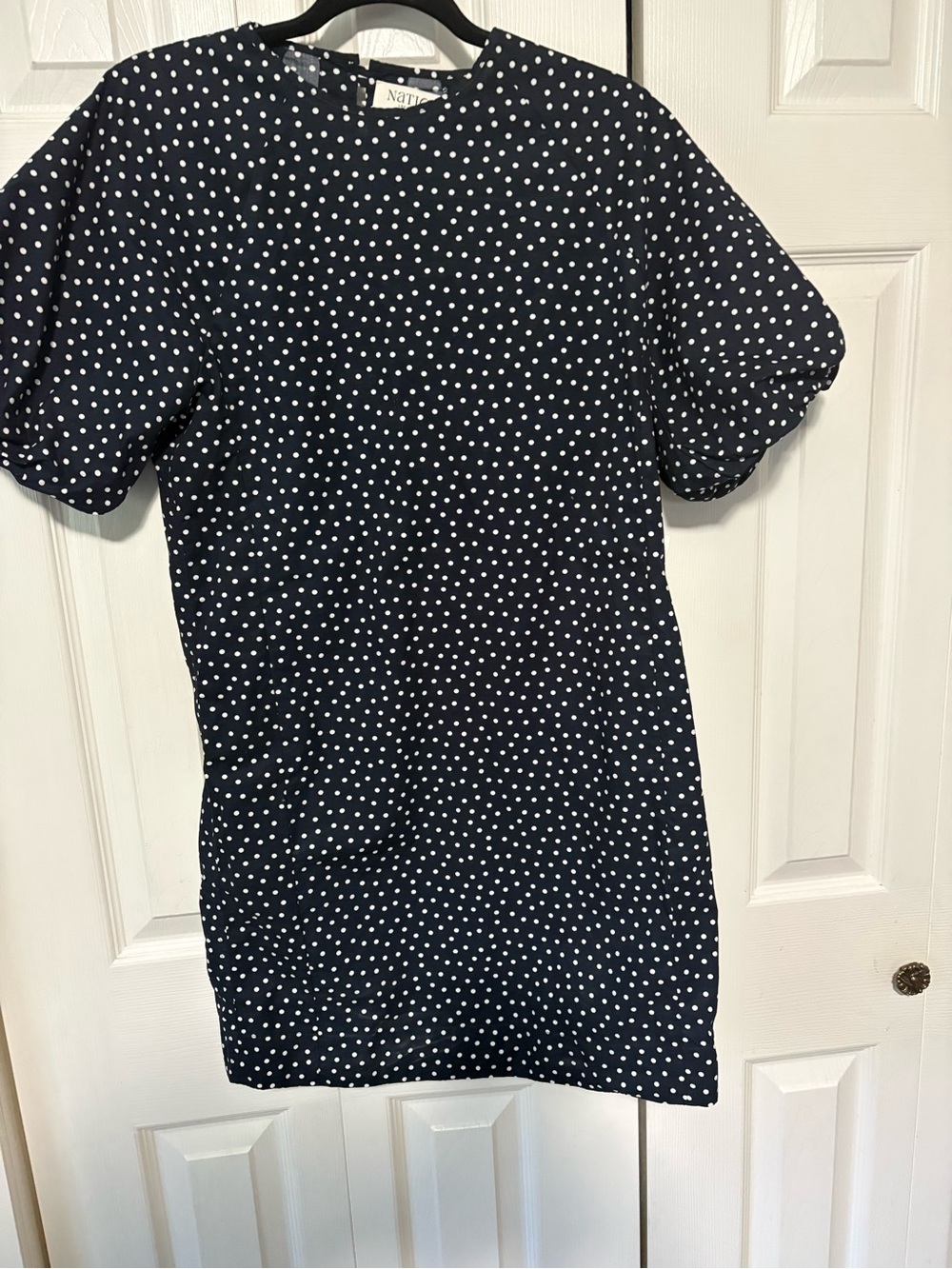 Nation LTD Black and White Polka Dot Mini Dress